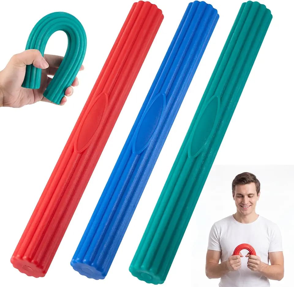 Flex Therapy Bar, Grip Strength Trainers set Resistance Bars for Tennis Elbow & Grip Strength, Color-Coded Therapy Bars for Tendinitis, Wrist,Forearms Pain