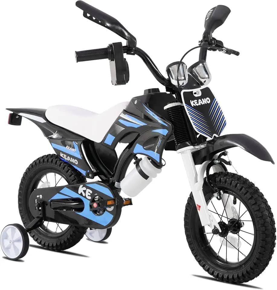 KEANO Motocross Style Kids Bike for Boys Girls Ages 3-7 Years