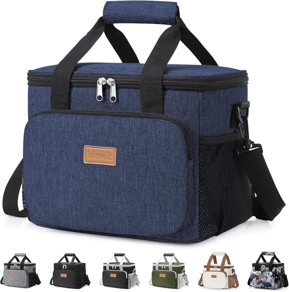 Lifewit Insulated Lunch Box for Men, Lunch Bag Cooler Women, 12-Can 9L