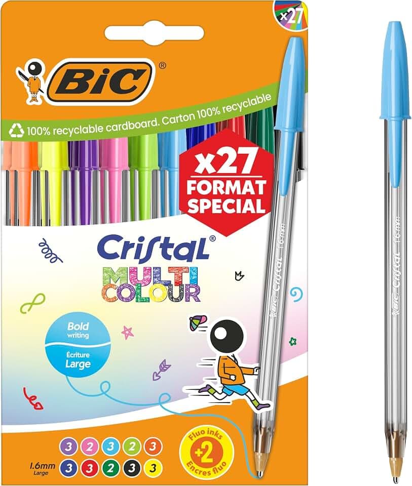 BIC CRISTAL MULTICO AST BOX27FS EU