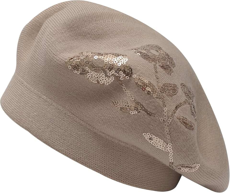 ZLYC Damen Winter Baskenmütze Französische Barett Doppelschicht Warm Beret