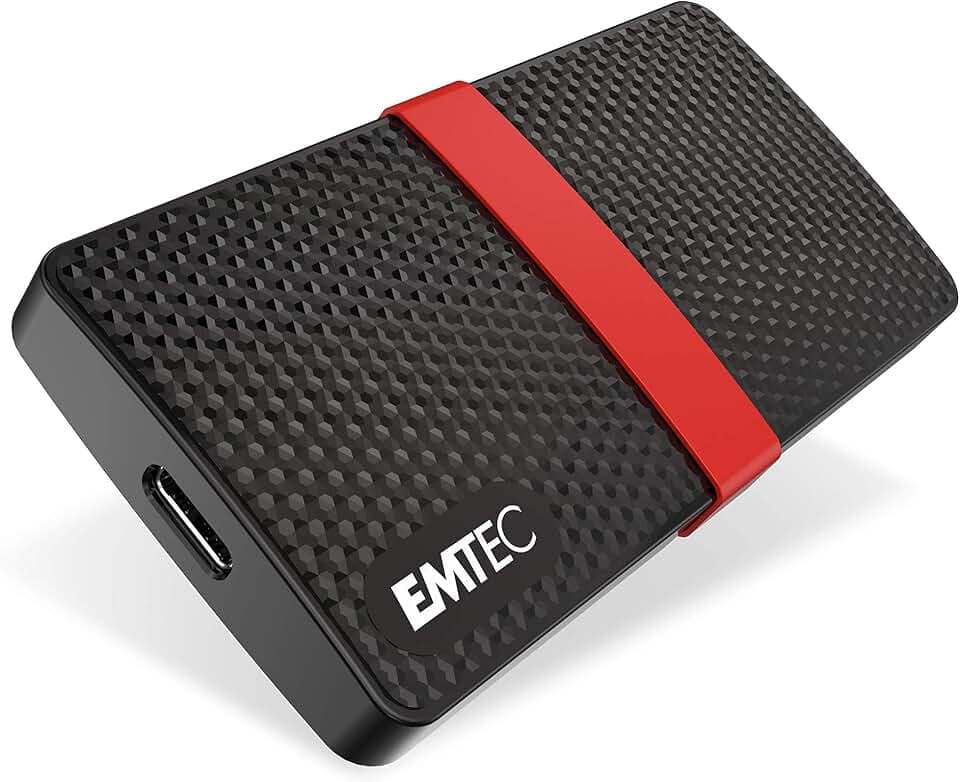 Emtec SSD 3.1 Gen1 x200 256GB Tragbar Schwarz