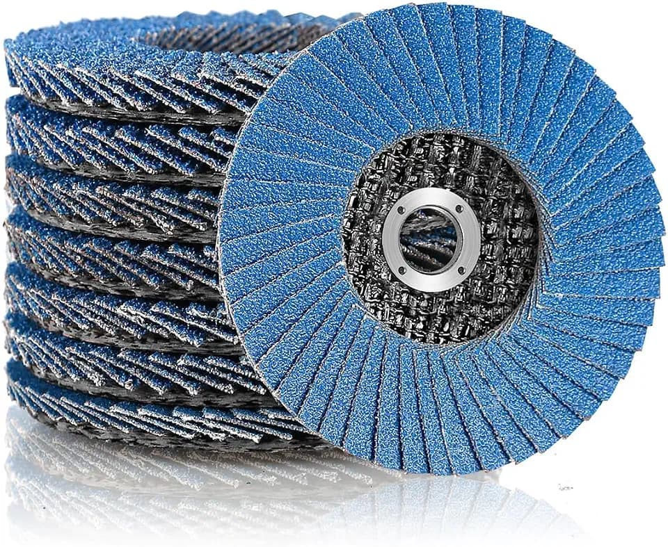 Fächerscheiben Lamellenscheiben,Schleifscheiben Schleifmopteller,8 Stück ø 76 mm x 10 mm Korn 40/60/80/120 mischen Set Lamellen Schleifscheibe Schleifmop Flap Disk