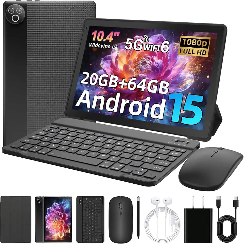 11 Inch Tablet, Octa-Core, 16GB RAM 128GB ROM 1TB Expand, 8200mAh Battery, WiFi 6 Bluetooth 5.3, HD IPS Screen, Dual Camera, Face Unlock, Android Tablet, Blue