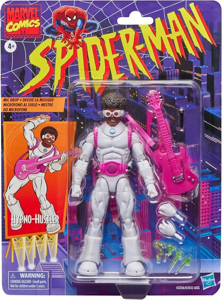 Marvel Legends Series Hypno-Hustler, Retro Cardback Spider-Man Comics Collectible 6-Inch Scale Action Figure