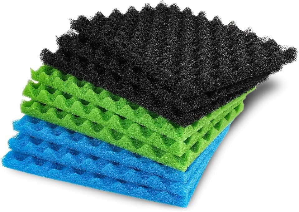 DIY 43,2 x 27,9 cm PPI 20/30/40 Aquarium Passend für Filterschwamm Set Media(3 Serien)