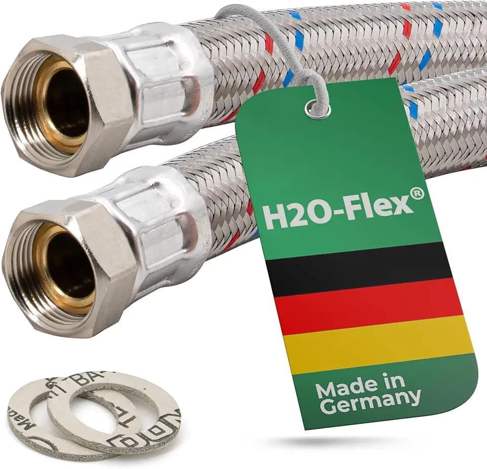 H2O-Flex® Panzerschlauch 3/4"ÜM x 3/4"ÜM (DN19) für Nutzwasser Heizungsschlauch