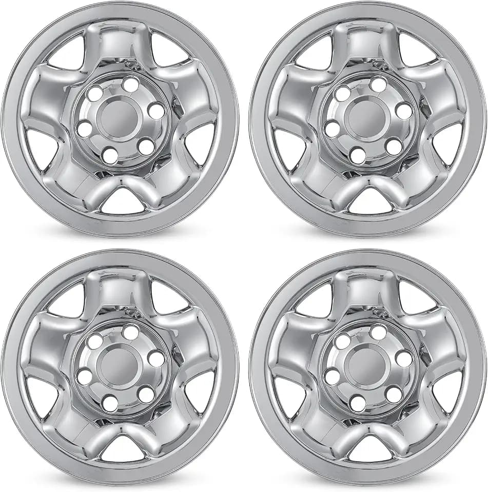 16 Inch Wheel Skins for 2005-2024 Toyota Tacoma Steel Wheels Chrome