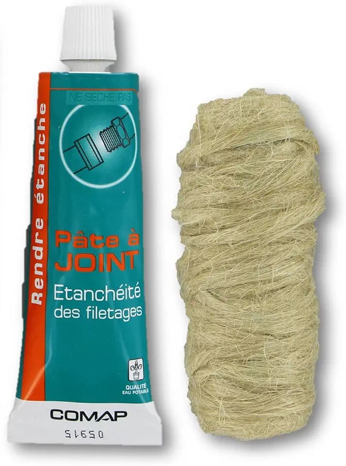 Comap s102104 Set Abdichtung Teig, Dichtung 50 ml mit Bobine de Dichtungshanf 40 g