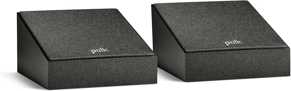 Polk Audio Monitor XT90 Height Speaker Pair for 3D Sound, Midnight Black