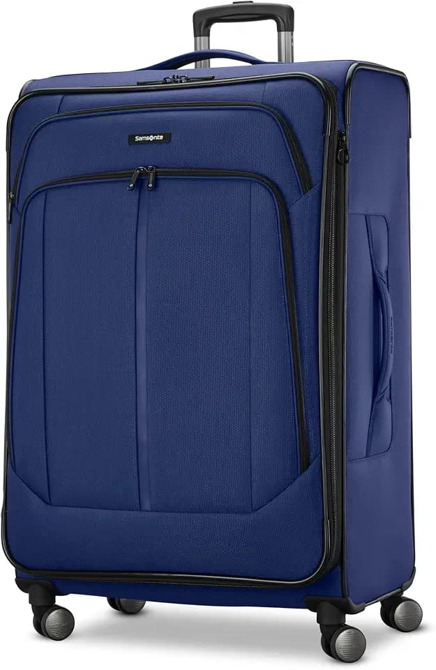 Samsonite Ascella 4 Large Checked Suitcase - Purple Dusk