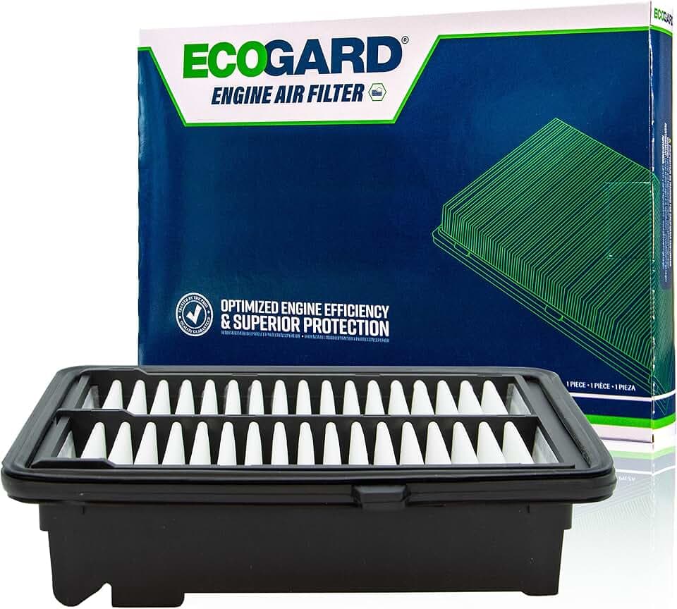 ECOGARD XA10424 Premium Engine Air Filter | Fits 2015-2020 Honda Fit 1.5L; 2021-2025 City 1.5L