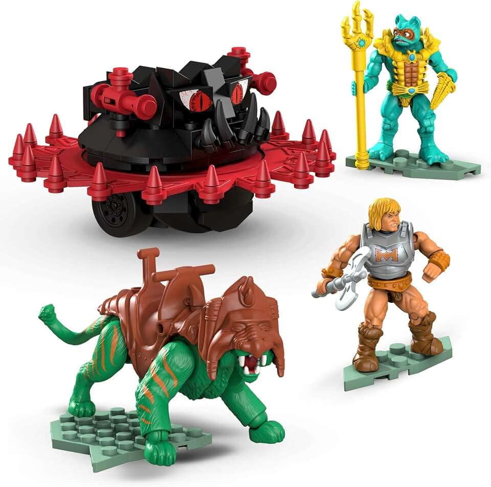 MEGA Construx GPH23 - Probuilder Masters of the Universe Classic Roton Assault, enthält Zwei Mikro-Actionfiguren zum Sammeln, Spielzeug ab 8 Jahren