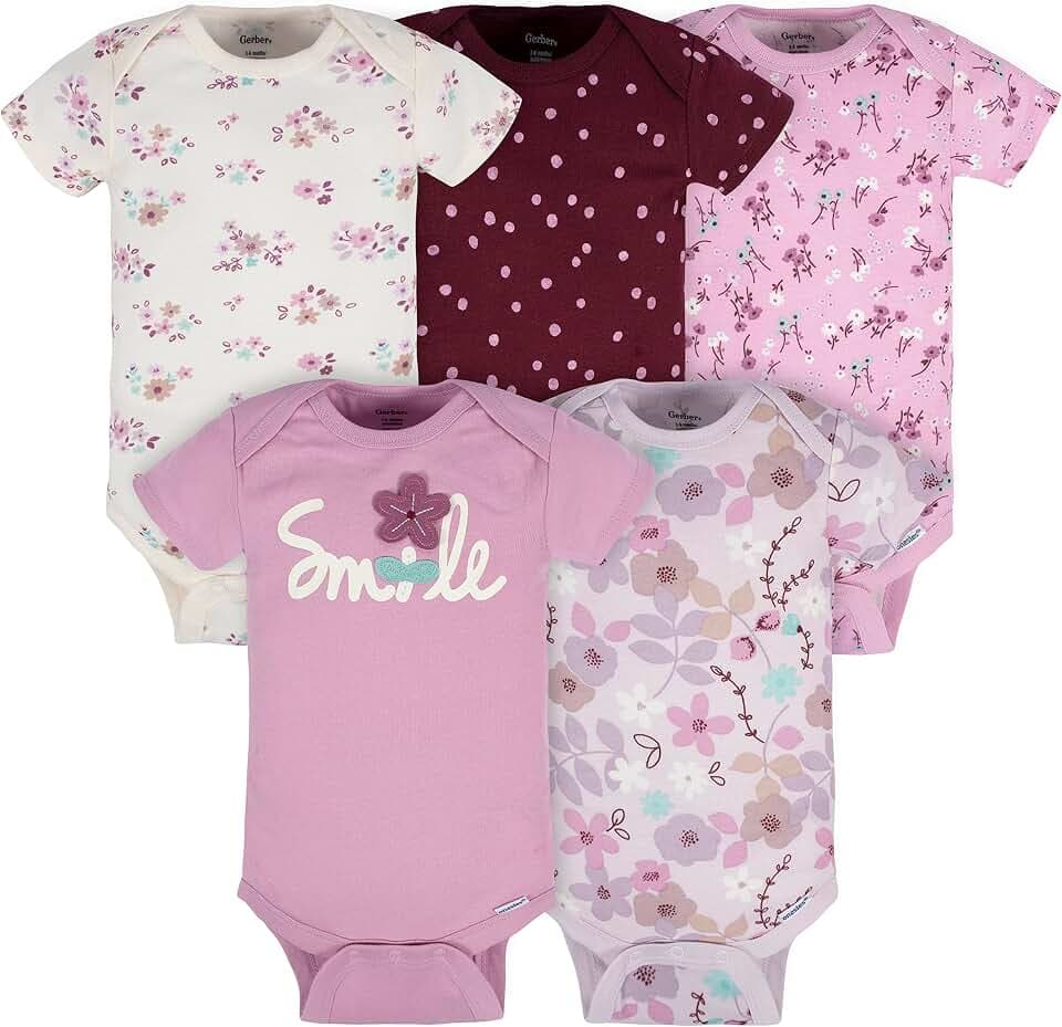 Gerber Babys, Jungen Baby-Bodies (5er Pack)