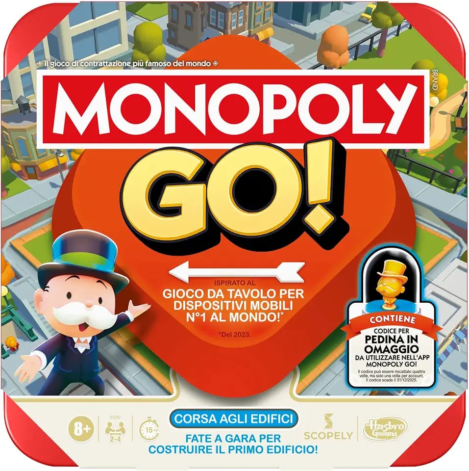 Monopoly Go! Gesellschaftsspiel – Italienische Version