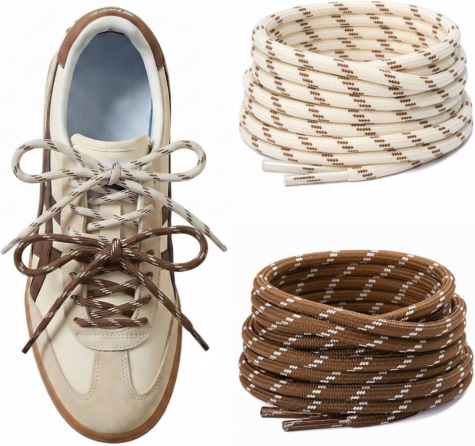 Paracord Shoe Laces, Colorful Shoelaces for Sneakers, 2 Pairs