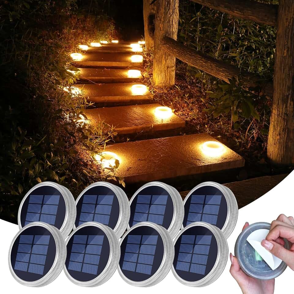 11cm 24 Led Bodenleuchte Aussen Solar Treppenbeleuchtung Hinlegen Aufkleber