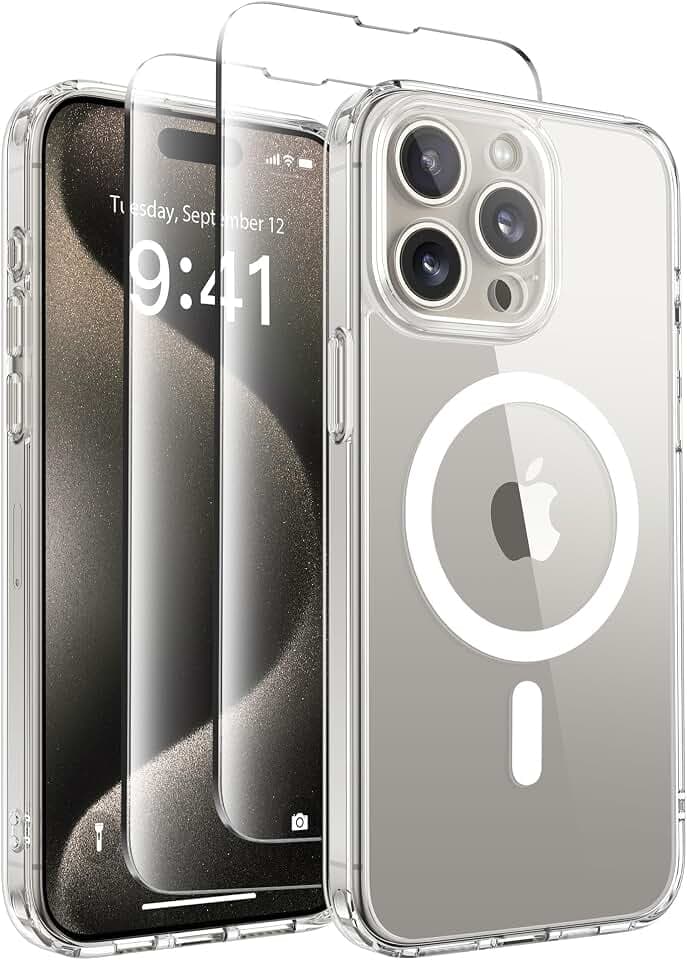 CAPRARO für iPhone 15 Pro Max Case, Kompatibel mit MagSafe
