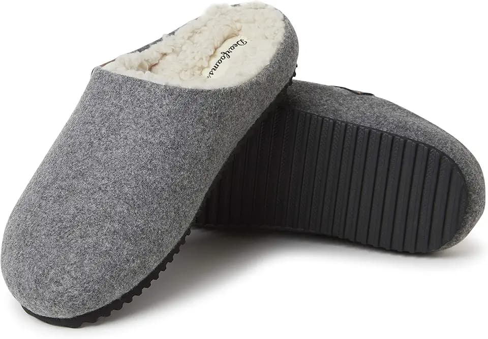 Dearfoams Women's Microwool Molded Footbed Clog