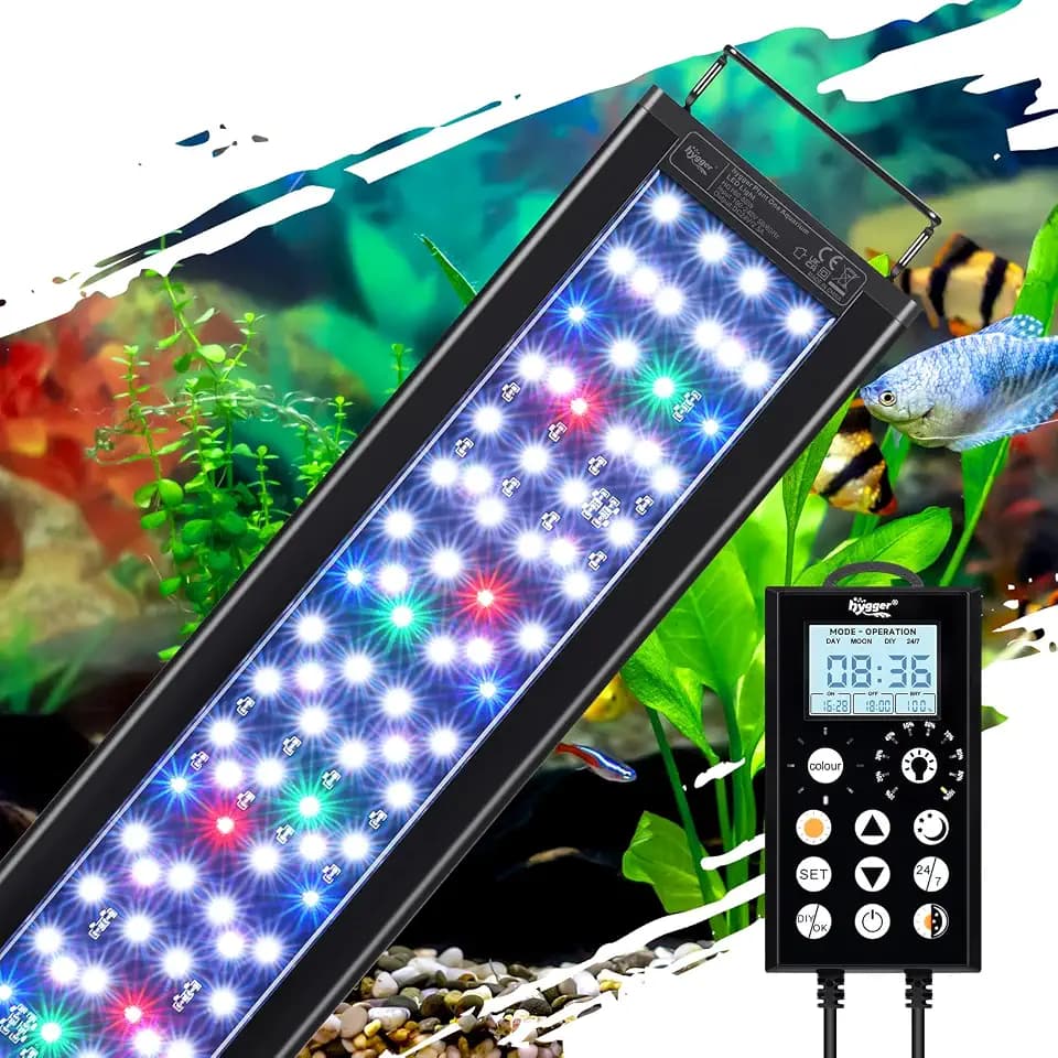 hygger LED Aquarium Light for Plants, 24/7 & DIY Mode Fish Tank Light, 58W