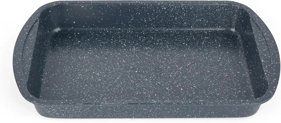 Russell Hobbs RH0999EU7 Nightfall Stone 38 cm tiefer Ofenbackform - antihaftbeschichteter backform, Bräter für Fleisch und Gemüse, BPA/PFOA-frei backblech, Dauerhaft Kohlenstoffstahl Backformen