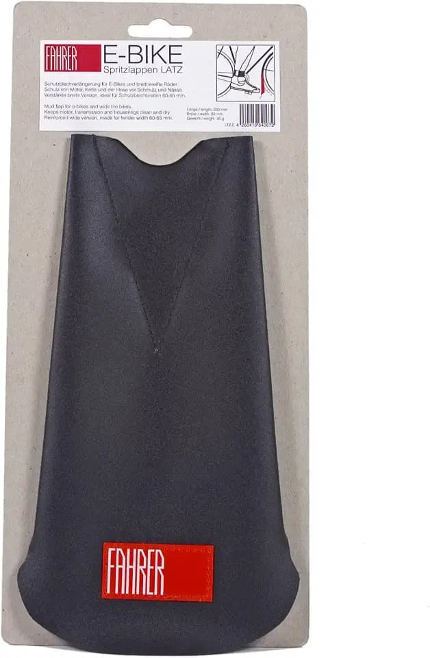 FAHRER LATZ E-Bike Black mud Flap