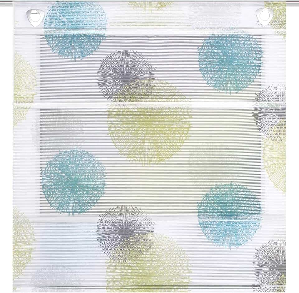 Home Fashion MAGNETROLLO BAMBUSOPTIK Rawlins, BLAU GRÜN, 130 X 80 cm, 091498-6407