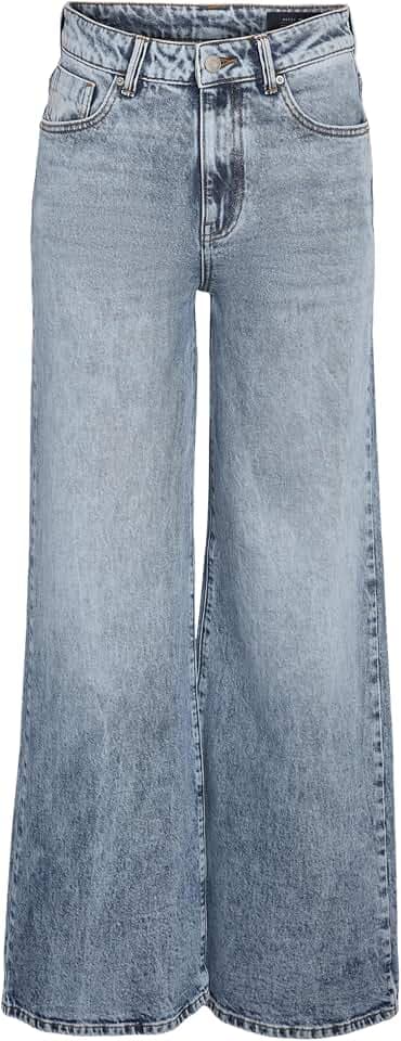 Noisy May Damen Nmnellie Mw Palazzo Jeans Sa002Lb
