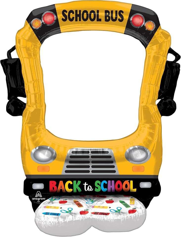 Back to School Airloonz Selfie Bus Balloon - 56"