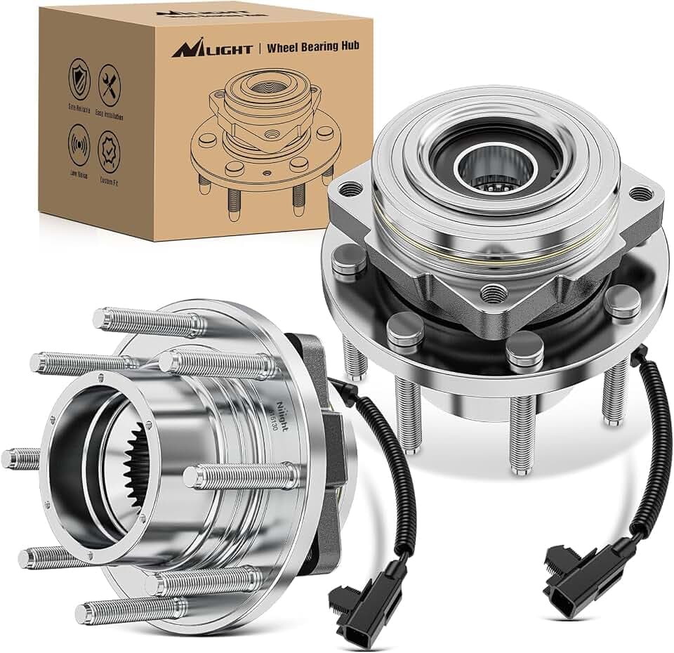 Nilight Front Wheel Bearing and Hubs for Ford F-250 Super Duty 2011-2016