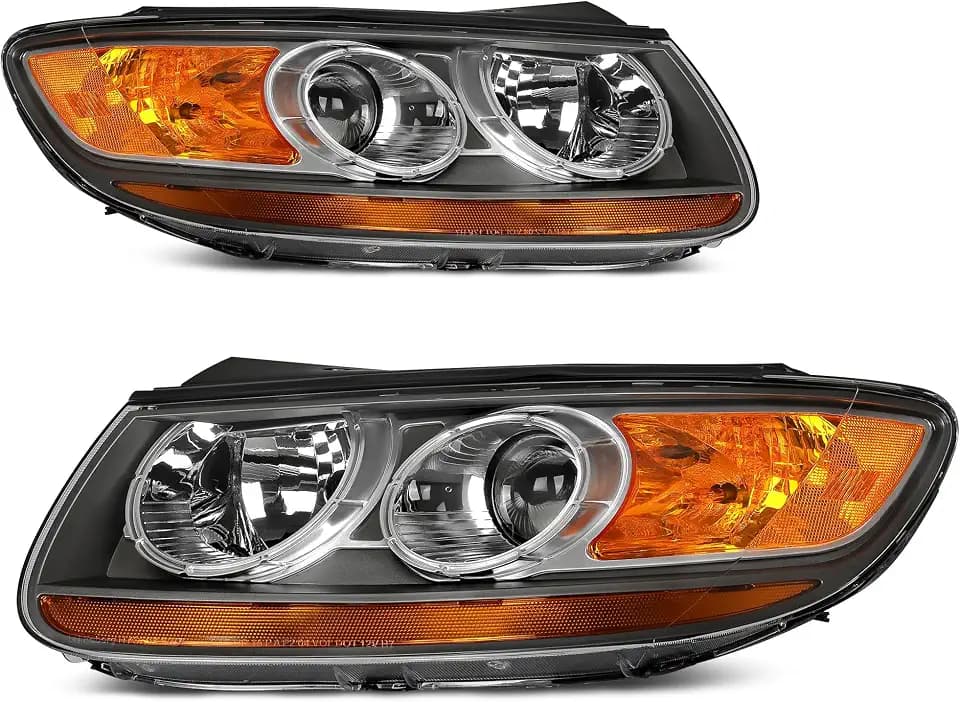 AUTOSAVER88 Headlight Assembly Compatible with 2007-2012 Hyundai Santa FE