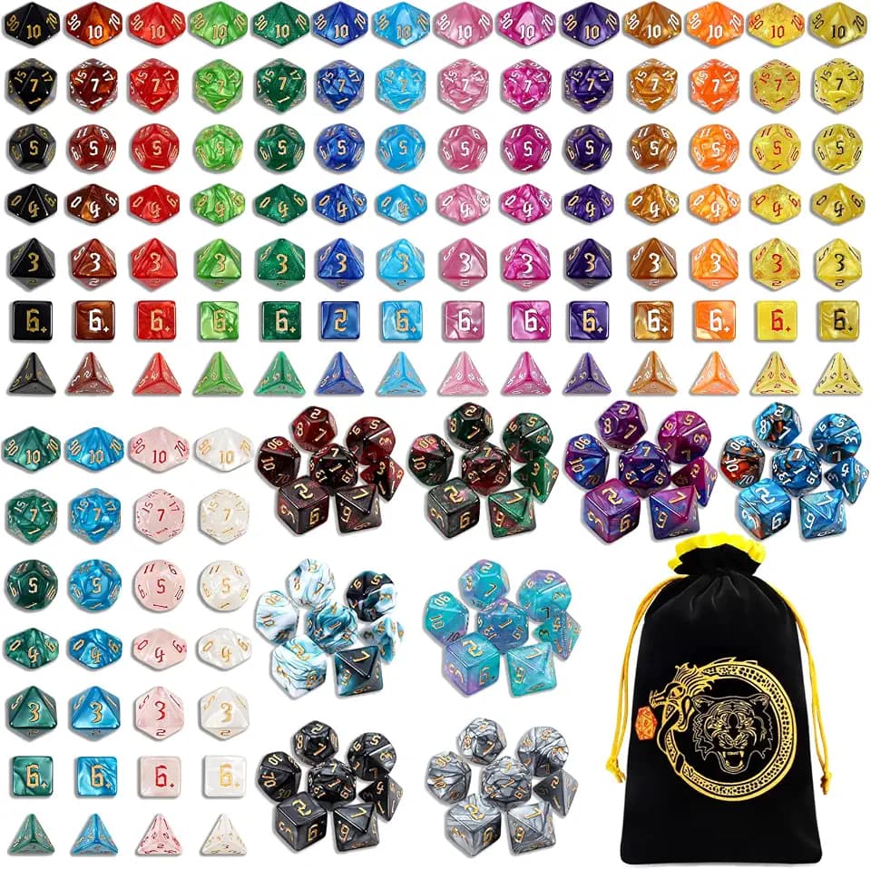 YILAIDA Polyedrische Würfel, 26 Farben Rollenspiele Würfel für D&D