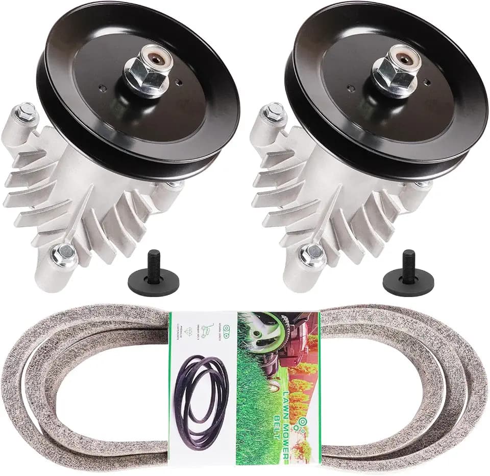 42" 38" Deck Rebuild Kit Fit for Poulan Husqvarna Craftsman LT1000 LT2000 LTX1000 DLT3000 DYT400 Mower Includes 2 Spindles 532130794 128285 130794 2 Pulleys 153535 1 Belt 21547082