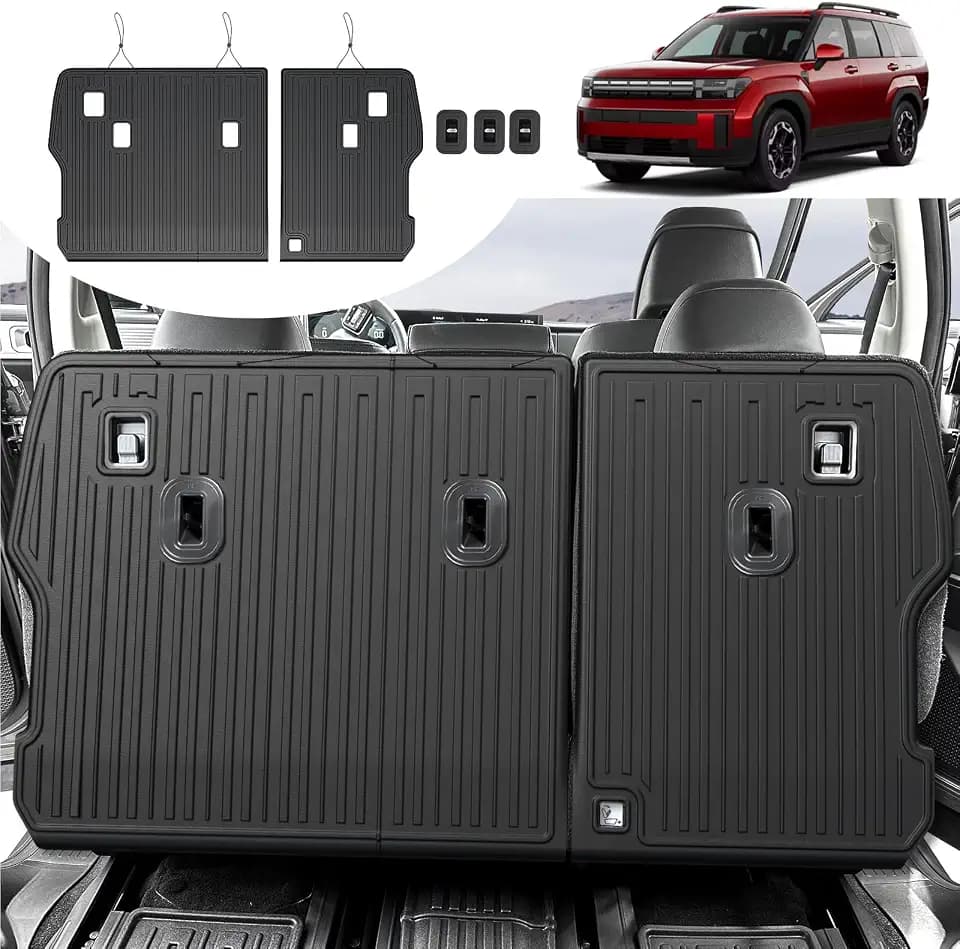 Kick Mats Backrest Mats for Hyundai Santa Fe 2027 2026 2025 2024