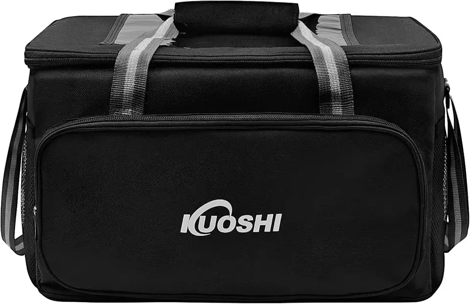 Lunch Bag for Men and Women - Large 25L Insulated Cooler Bag, Leak-Resistant Reusable Lunch Box for Work, Picnic, Beach, Fishing - Heavy-Duty Soft Cooler Tote for Adults,Classic Black