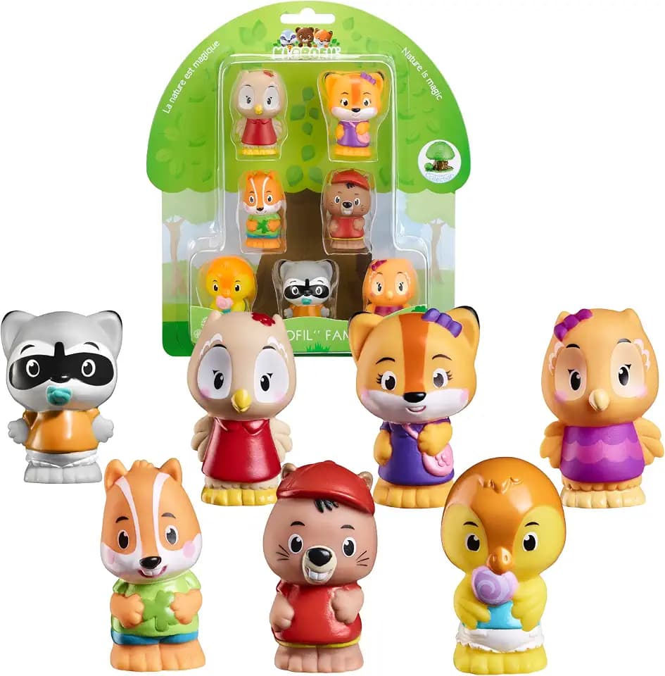 VULLI Lot de 7 personnages famille Klorofil (assortiment)