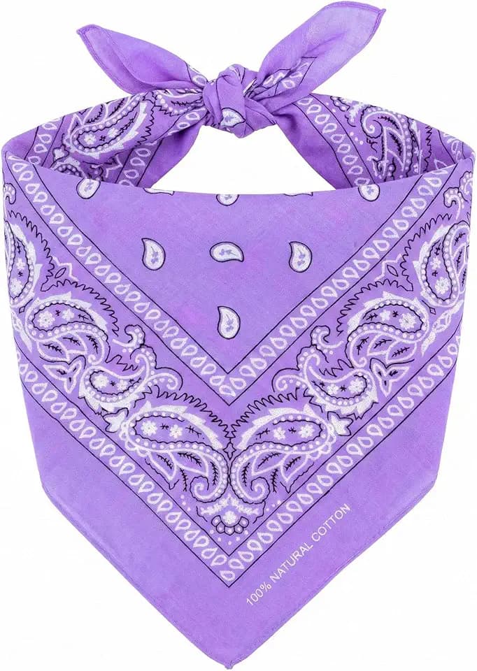 KP Bandana – 100% Baumwolle & Natürliche Fasern – Halstuch Ohne Polyester – Hochwertig, Weich, Langlebig & Waschmaschinenfest – Bandana Herren & Damen – Unisex & Kinder