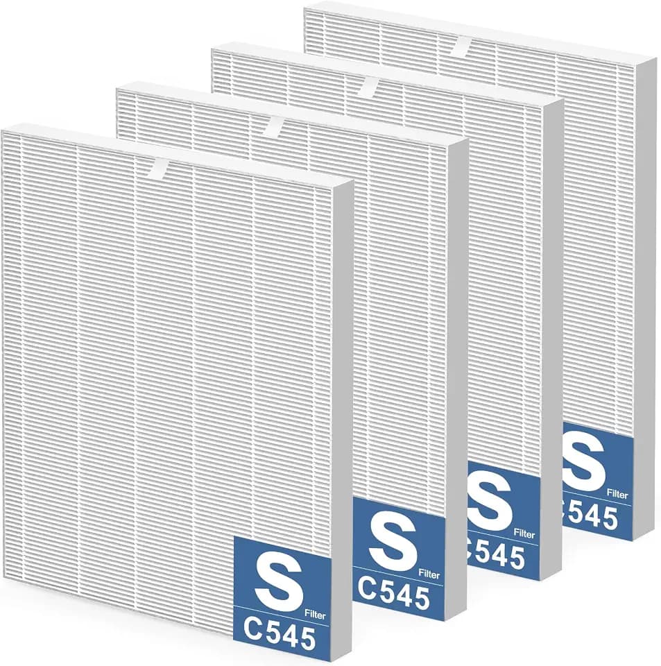 4 Pack C545 Replacement Filter S for Winix C545 Air Purifier