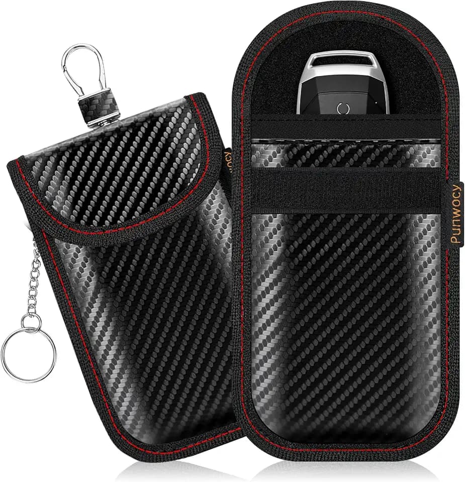 Faraday Pouch for Key Fob, Faraday Bag for Car Keys, 2 Pack