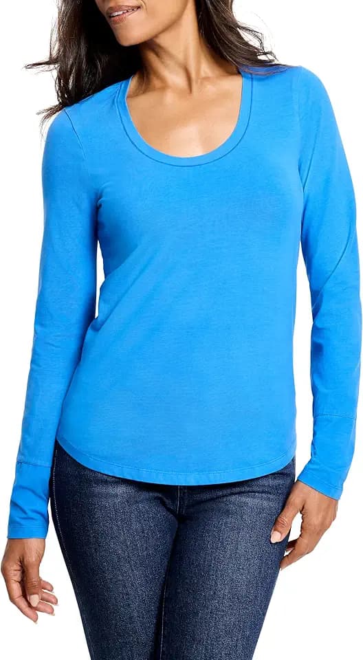 NIC+Zoe Women's Long Sleeve Scoop Neck Tee
