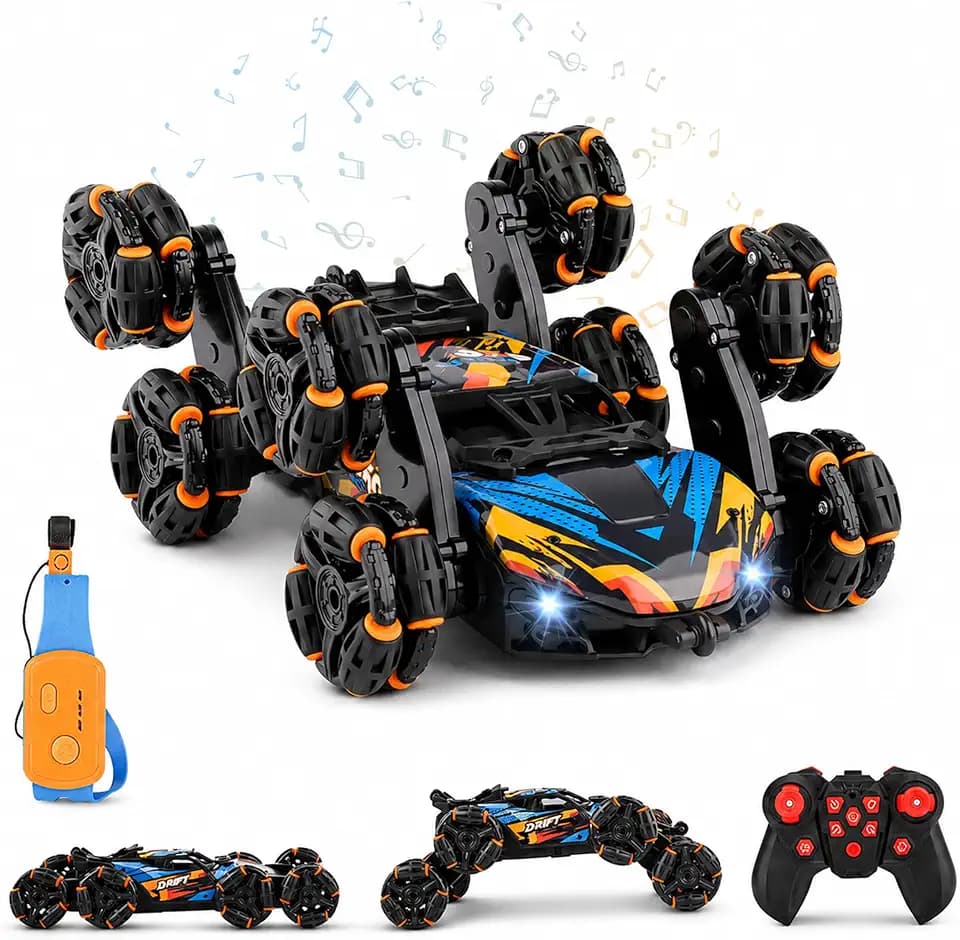 Hand Controlled RC Stunt Car for Boys 6-12