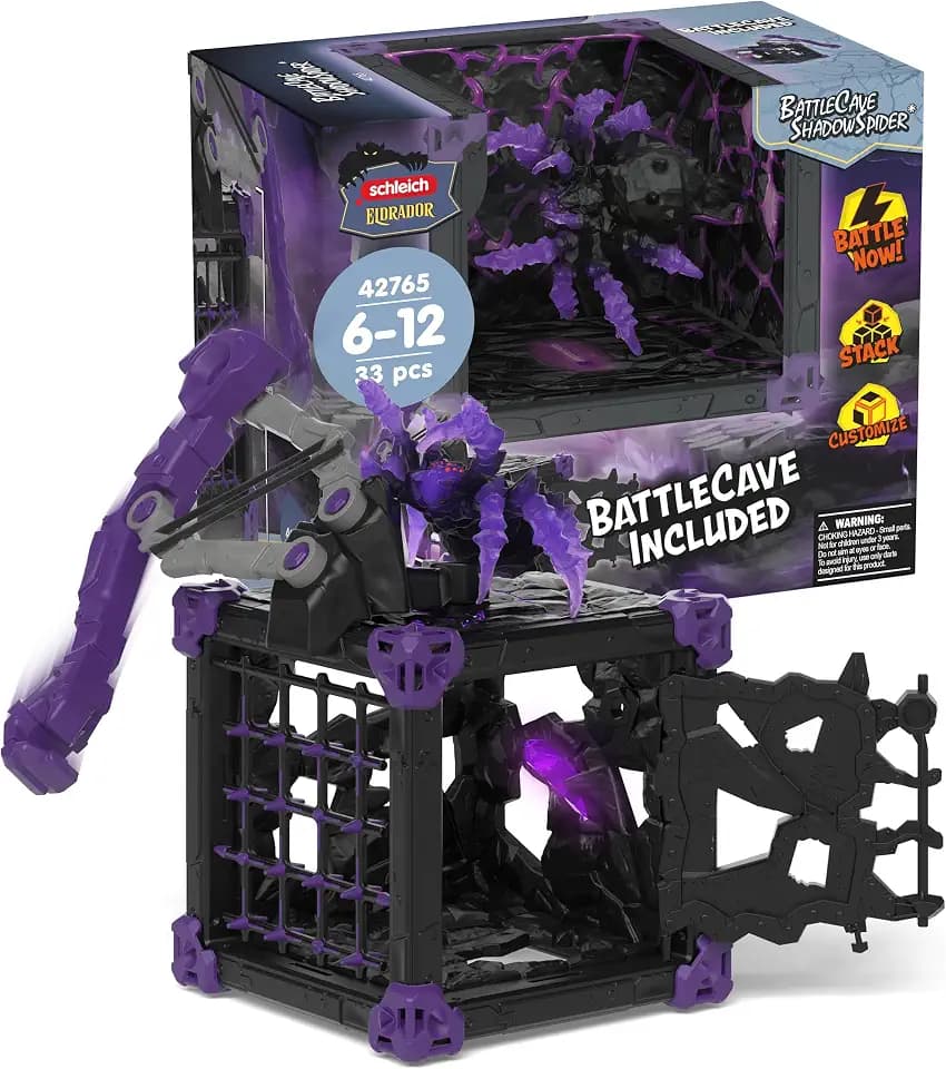 Schleich ELDRADOR Ceatures | BattleCave Schattenspinne 42765 | 33 Teile