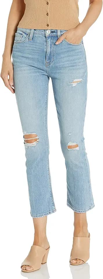 HUDSON Women's Holly High Rise, Cropped, Bootcut Jean