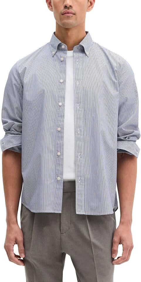 Marc O'Polo Herren 622733842172 Klassisches Hemd (1er Pack)