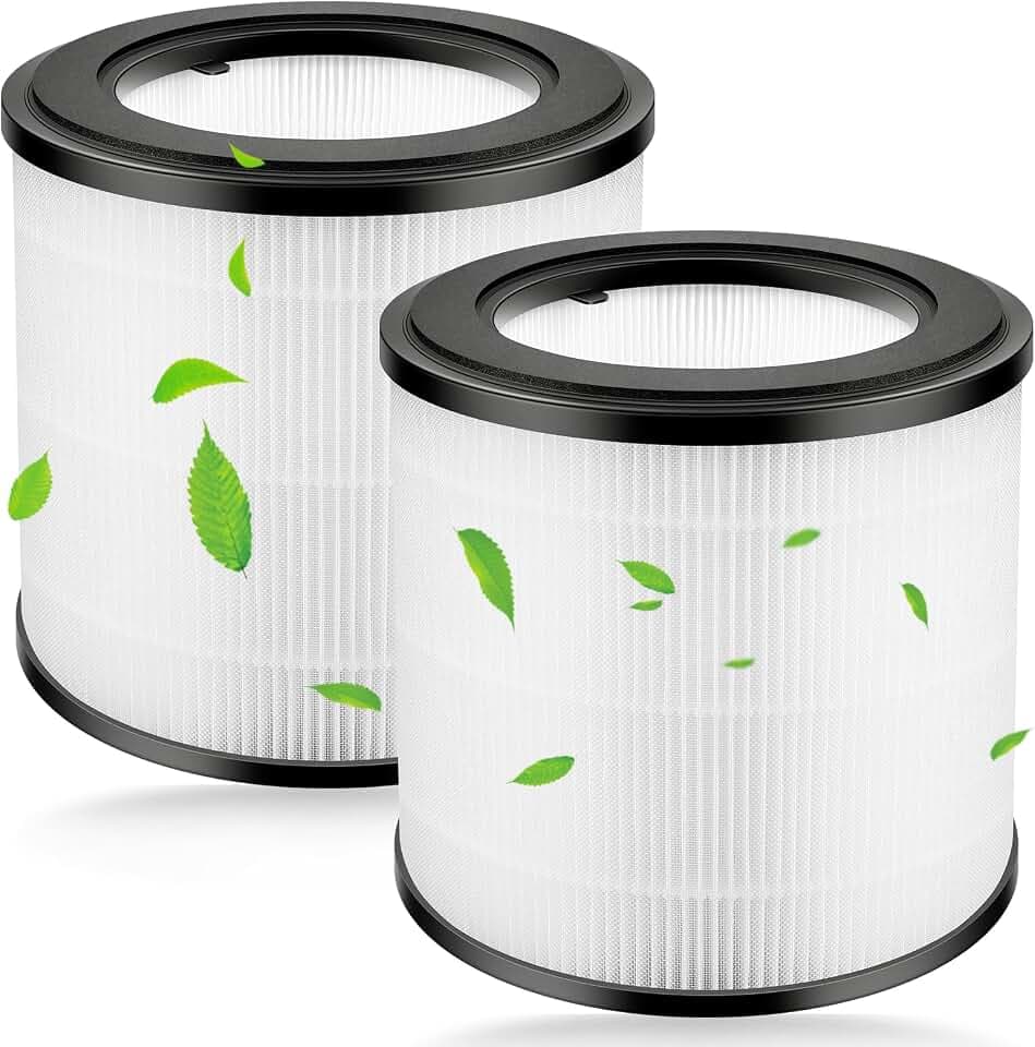 2 Stück HEPA-Ersatzfilter Kompatibel mit Philips 800 Series Luftreiniger, AC0830/10 AC0820/30 AC0820/10 AC0819/10, H13-True-HEPA-Filter & Nylon-Vorfilter, Ersatzfilter für FY0194/30 und FY0293/30