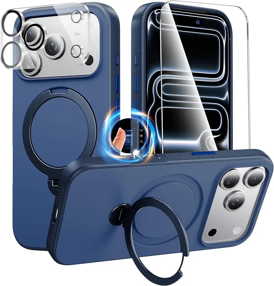 360° Stand for iPhone 17 Pro Case, Blue