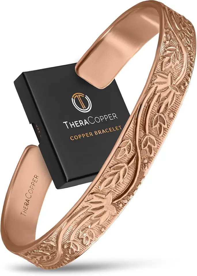 TheraCopper Pure Copper Bracelets for Women & Men, Cuff