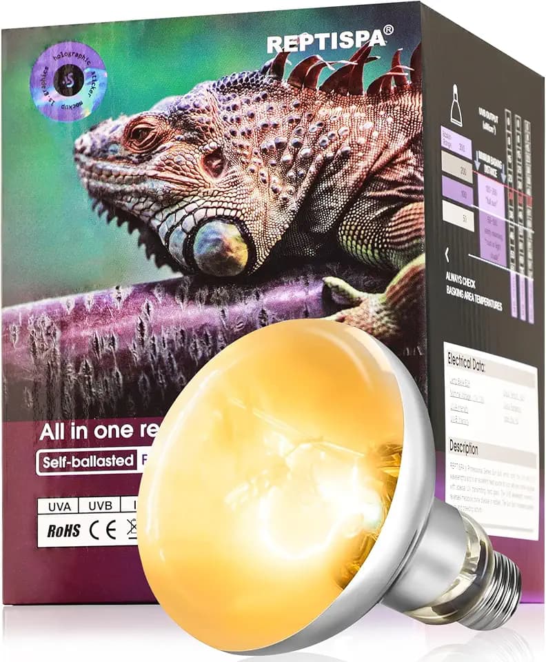 Heat Lamp Bulbs, 80 Watts UVA UVB Reptile Heat Bulb, 1 Pack