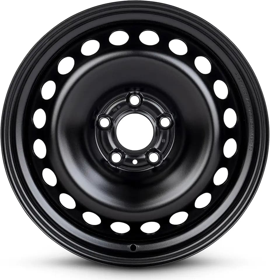 For 10-12 Nissan Rogue 17 Inch Painted Black Steel Rim - OE Direct Replacement - Road Ready SUV Wheel