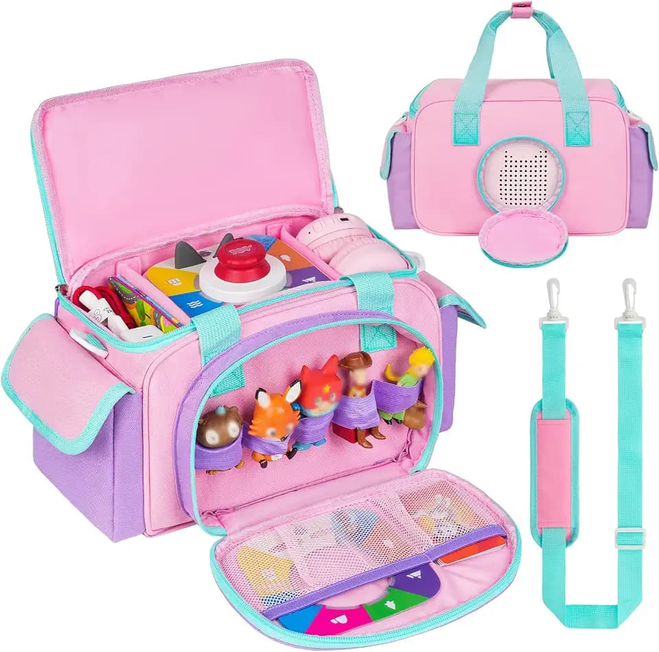 Compact Carrying Case Fits for Toniebox 2/1 Audio Player & Tonies Figures